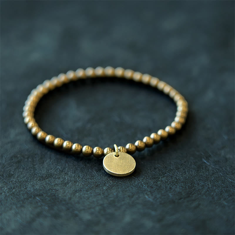 Pulsera de equilibrio de latón y cobre con Buddha Stones Amekaji - image 8