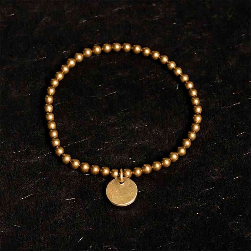 Pulsera de equilibrio de latón y cobre con Buddha Stones Amekaji - image 1