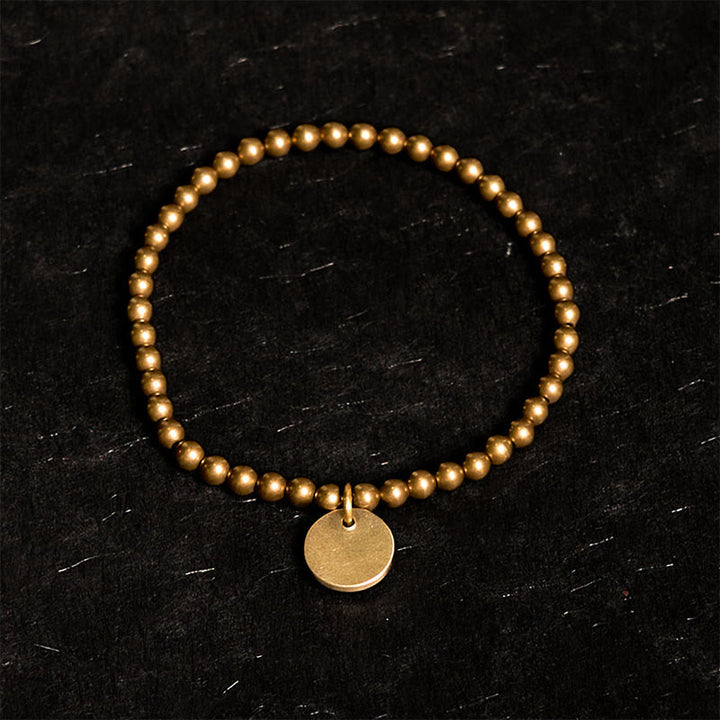 Pulsera de equilibrio de latón y cobre con Buddha Stones Amekaji - image 1