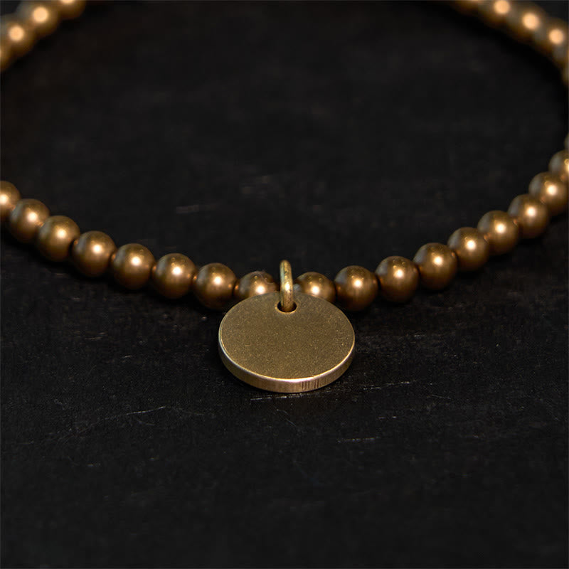 Pulsera de equilibrio de latón y cobre con Buddha Stones Amekaji - image 2