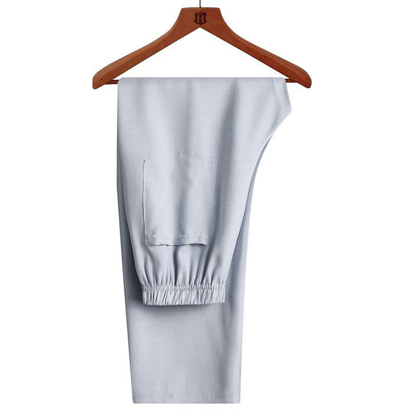 Conjunto de 2 piezas de traje Tang con botones de rana y camisa de manga larga para hombre, color liso, con Buddha Stones - image 13