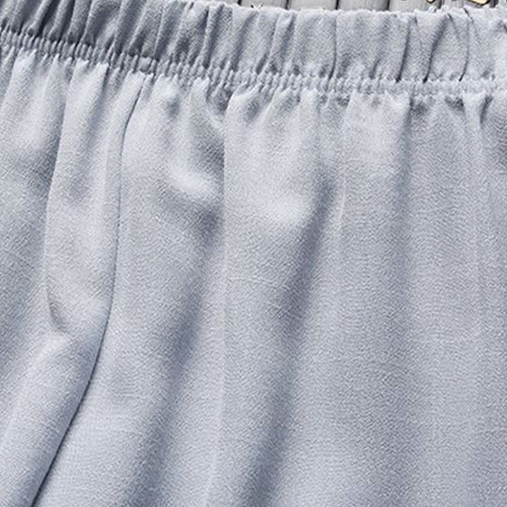 Conjunto de 2 piezas de traje Tang con botones de rana y camisa de manga larga para hombre, color liso, con Buddha Stones - image 14