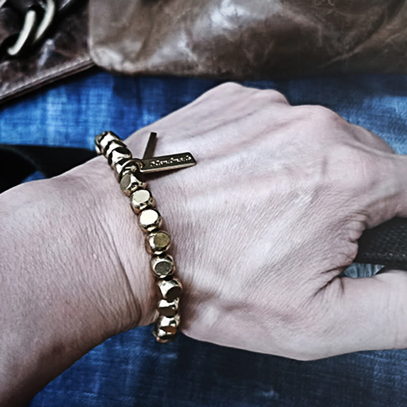 Pulsera de cobre con Buddha Stones para sanación - image 4