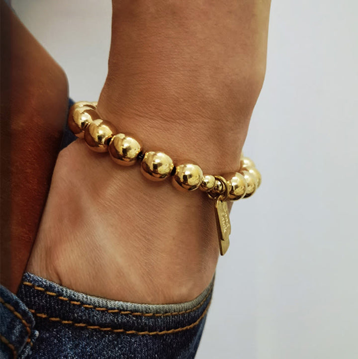 Pulsera curativa de cobre con Buddha Stones