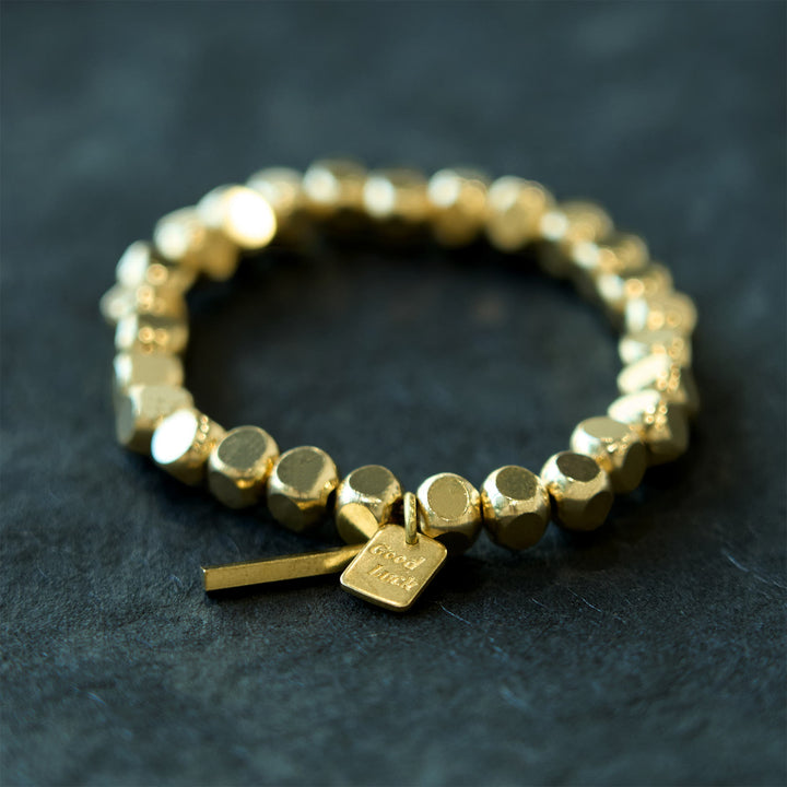 Pulsera de cobre con Buddha Stones para la buena suerte y la riqueza