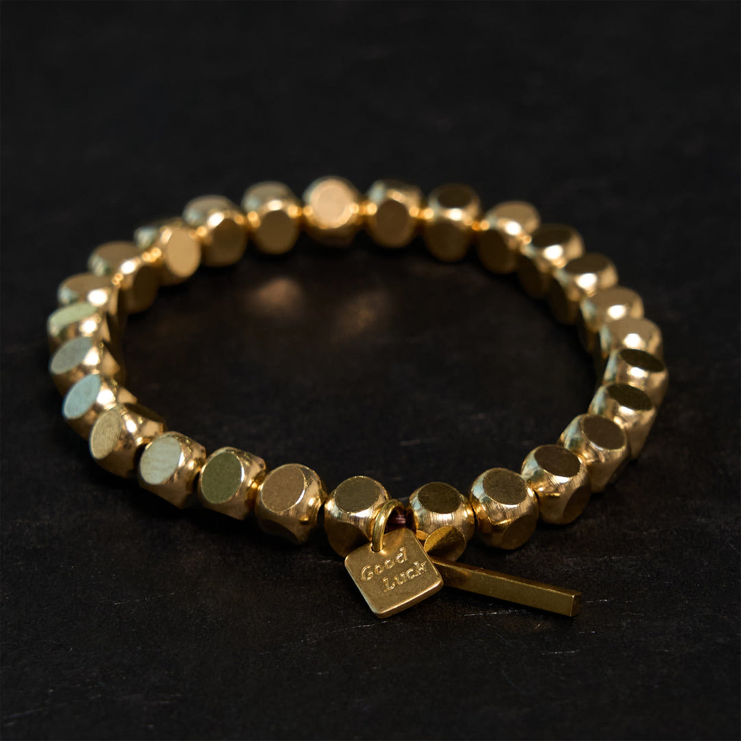 Pulsera de cobre con Buddha Stones para la buena suerte y la riqueza