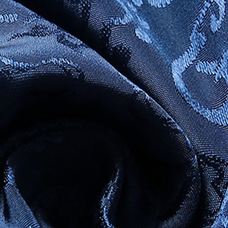 Camisa de manga larga con bolsillos y botones de rana para hombre de Buddha Stones Tang Suit, con estampado de peces koi. - image 8