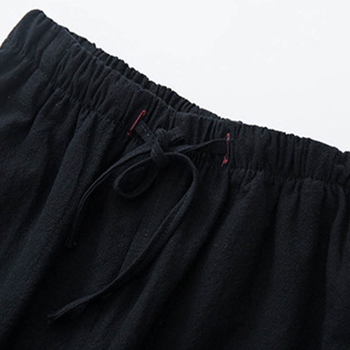 Conjunto de 2 Buddha Stones de traje Tang para hombre con diseño de enredadera de jacquard y botones de rana de algodón, camisa de manga larga y pantalones - image 11