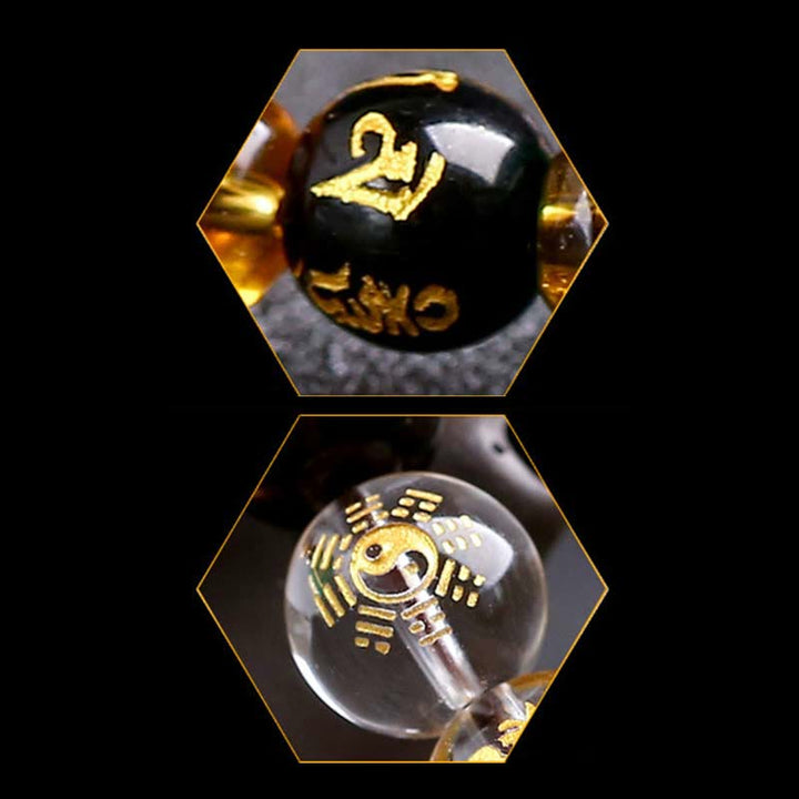 Pulsera de coraje con ojo de tigre del zodíaco chino y Buddha Stones