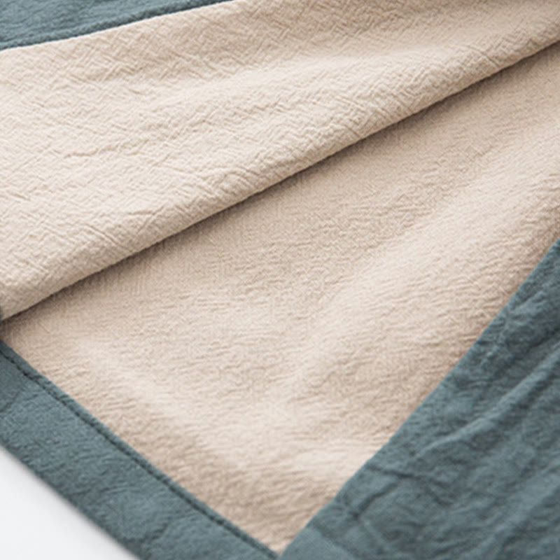 Conjunto de 2 piezas de traje zen Tang de lino con botones de rana y camisa de manga larga y pantalones para hombre con Buddha Stones - image 11