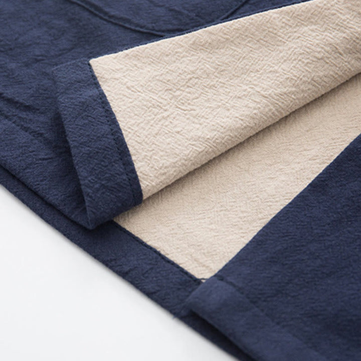 Conjunto de 2 piezas de traje zen Tang de lino con botones de rana y camisa de manga larga y pantalones para hombre con Buddha Stones - image 30