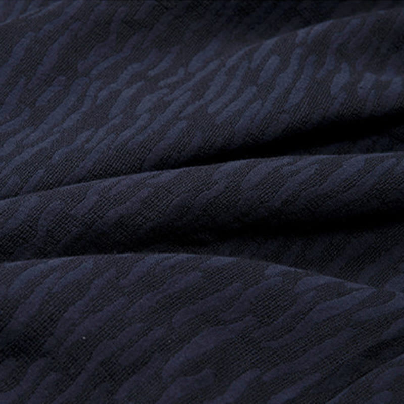 Camisa de hombre de lino jacquard con Buddha Stones