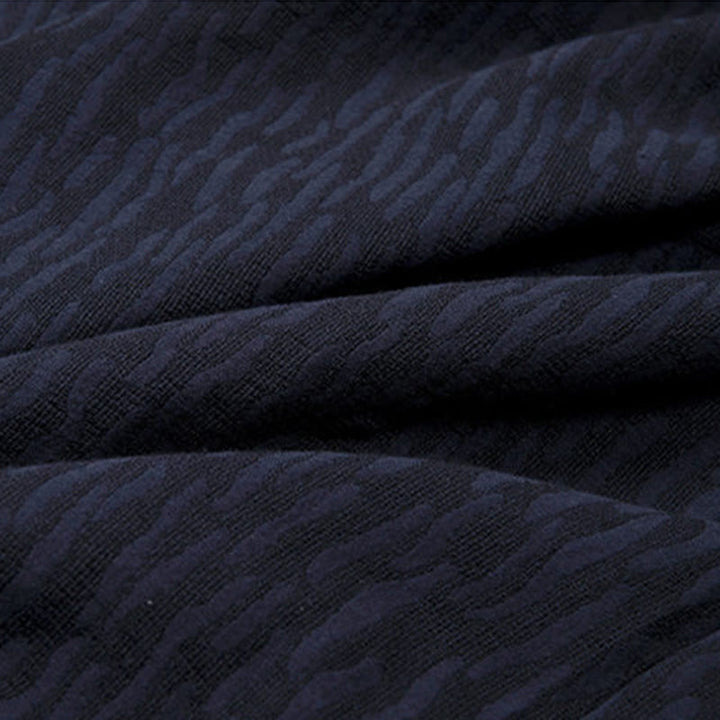 Camisa de hombre de lino jacquard con Buddha Stones