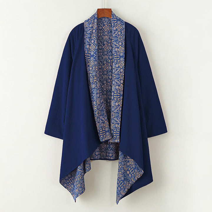 Chaqueta de algodón de largo medio con doble cara para hombre de Buddha Stones Fall - Azul acero - US/UK/AU38, EU48 (XL) - image 0