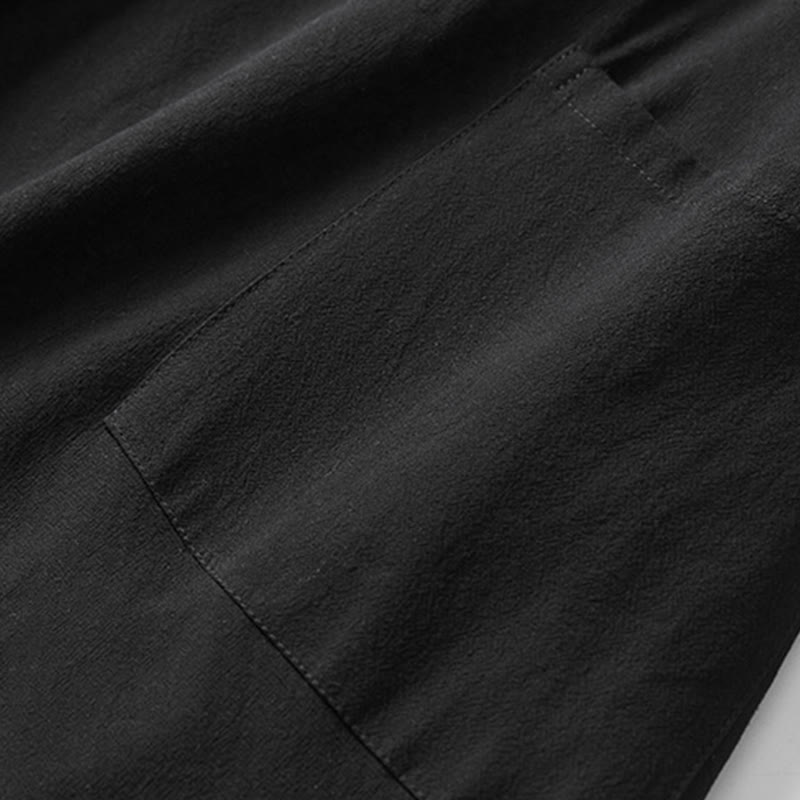 Chaqueta de algodón de largo medio con doble cara para hombre de Buddha Stones Fall