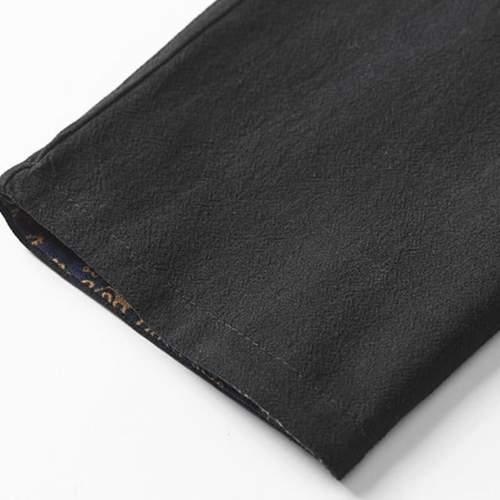 Chaqueta de algodón de largo medio con doble cara para hombre de Buddha Stones Fall