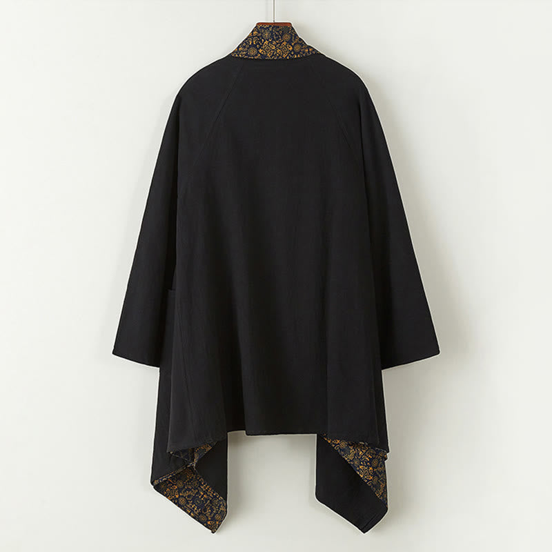 Chaqueta de algodón de largo medio con doble cara para hombre de Buddha Stones Fall - image 8