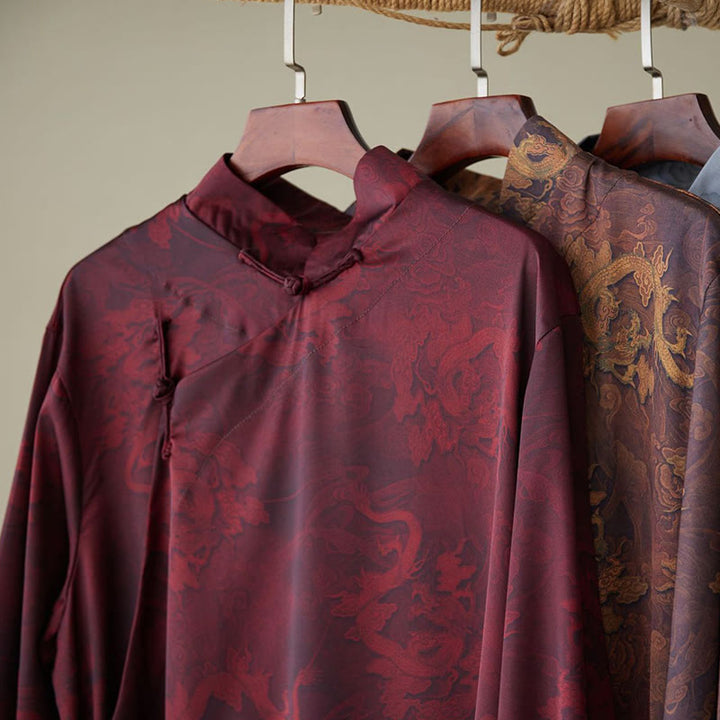 Buddha Stones , túnica de algodón con dragón para hombre - image 20