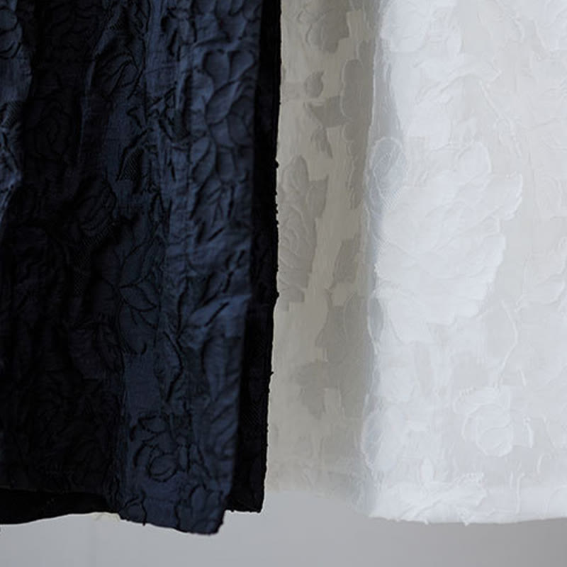 Traje Tang de algodón para hombre con peonías rosas y botones de rana chinas y Buddha Stones