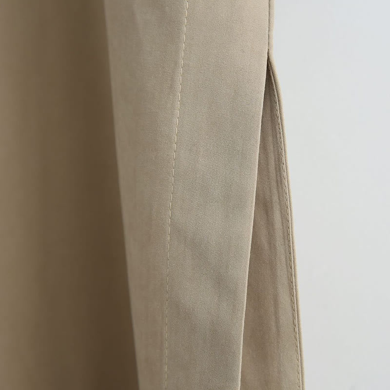 Traje Tang de algodón con botones de rana y color sólido para hombre, con Buddha Stones y caída