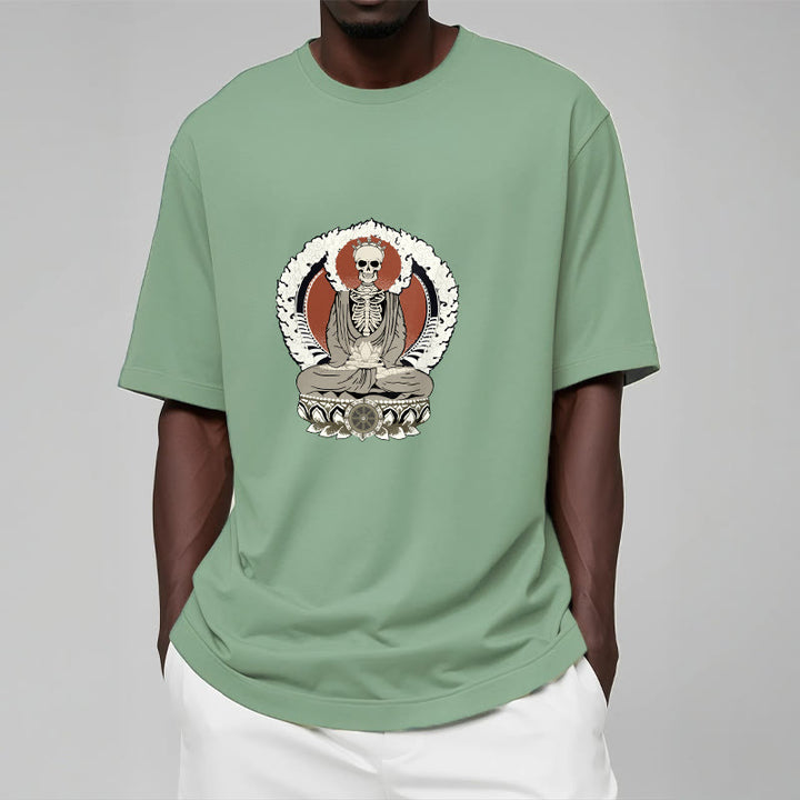 Camiseta con estampado de esqueleto de Buddha Stones - image 16