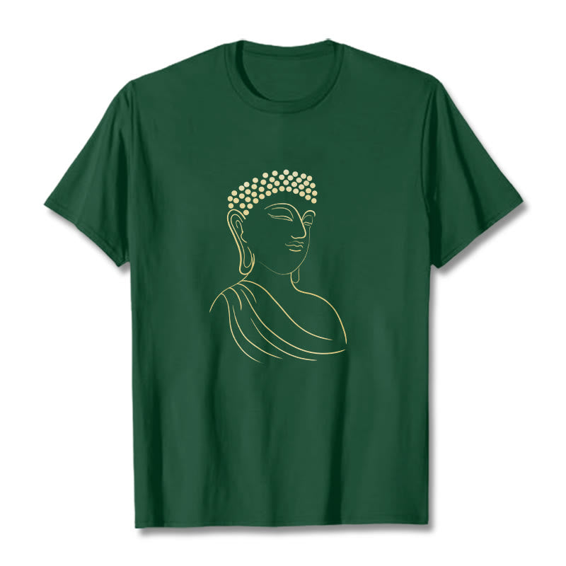 Camiseta con estampado de Buddha Stones de Buda - Verde bosque - 2XL - image 11