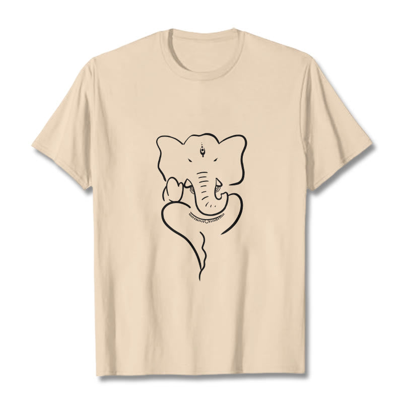 Camiseta con dibujo de elefante Ganesh y Buddha Stones - Sopa de mariscos - 2XL - image 8
