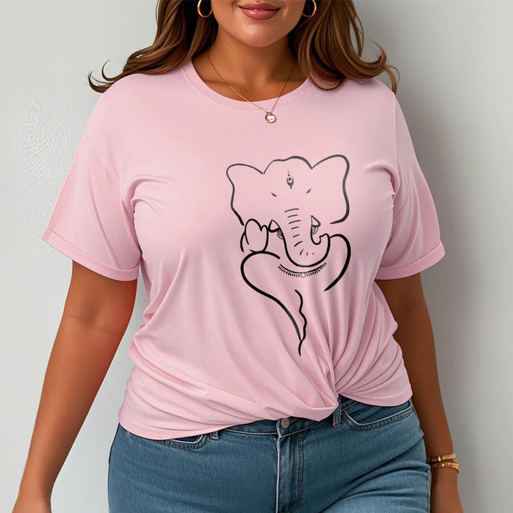 Camiseta con dibujo de elefante Ganesh y Buddha Stones - image 14
