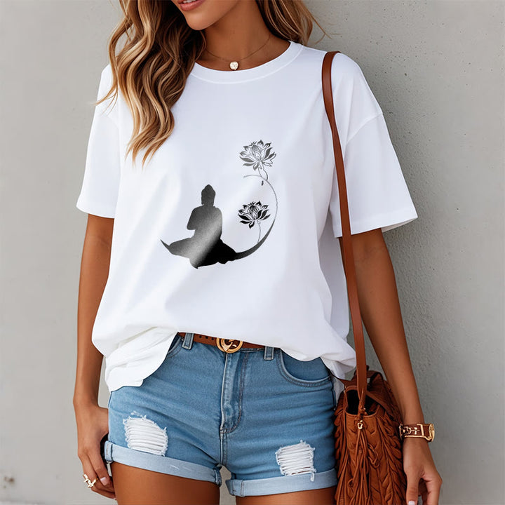 Camiseta con estampado de Buddha Stones de Buda - image 8