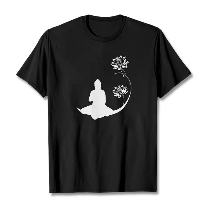 Camiseta con estampado de Buddha Stones de Buda - Negro - 2XL - image 1