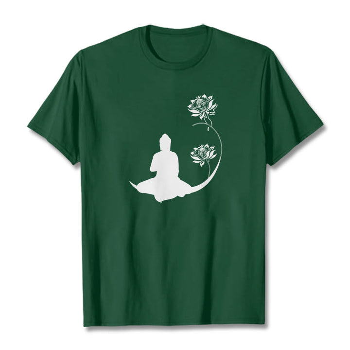 Camiseta con estampado de Buddha Stones de Buda - Verde bosque - 2XL - image 11