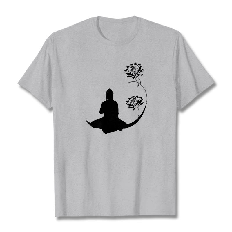 Camiseta con estampado de Buddha Stones de Buda - Gris claro - 2XL - image 20