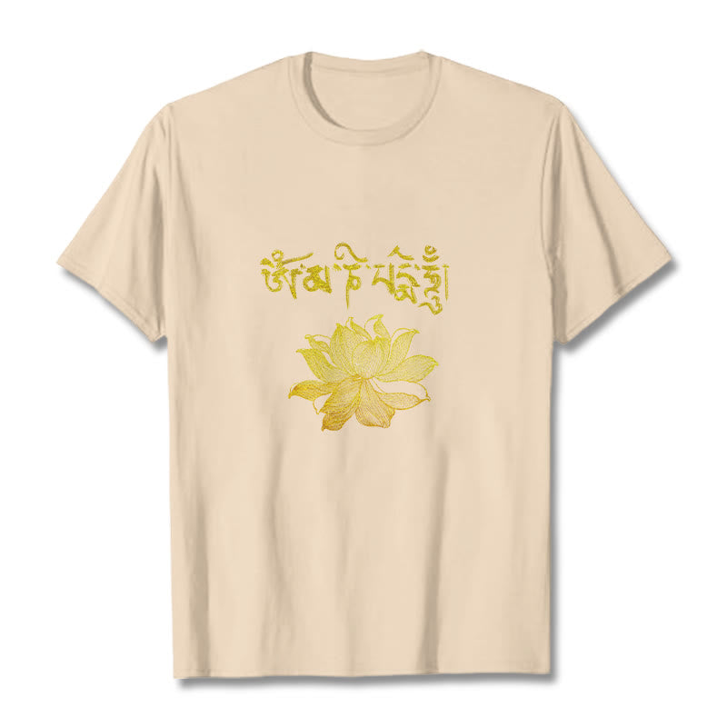 Buddha Stones Camiseta sánscrita Golden Lotus - Sopa de mariscos - 2XL - image 17