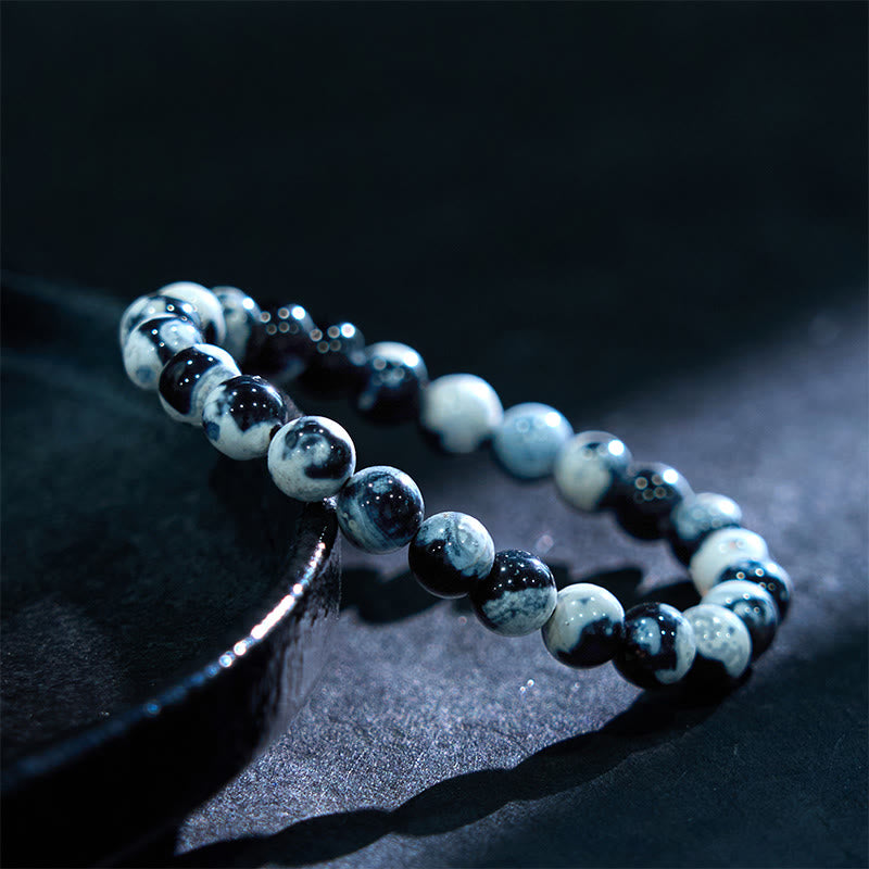 Pulsera protectora de ágata orca con Buddha Stones