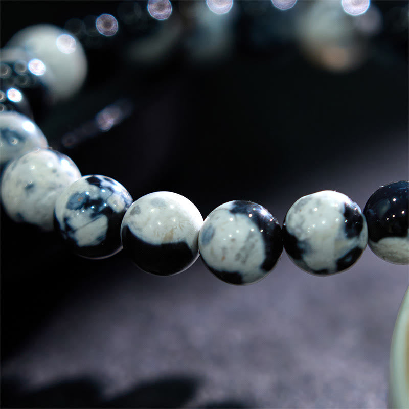 Pulsera protectora de ágata orca con Buddha Stones