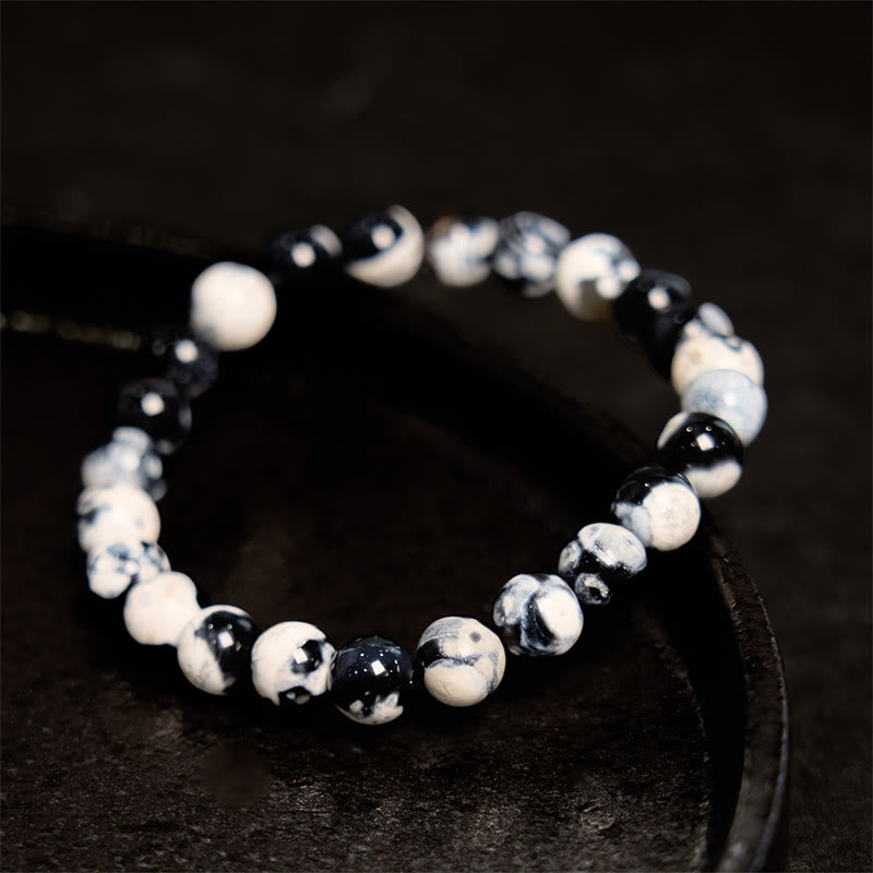 Pulsera protectora de ágata orca con Buddha Stones