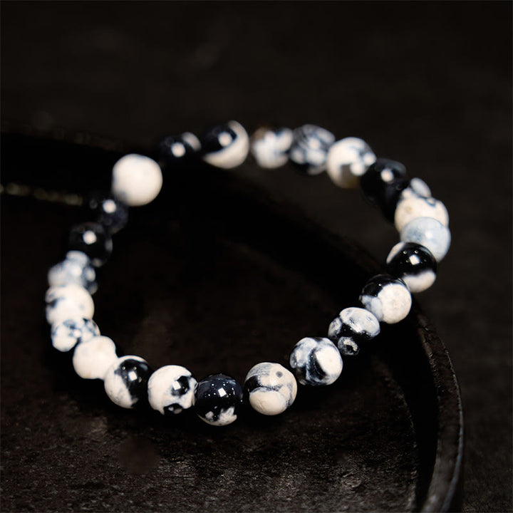 Pulsera protectora de ágata orca con Buddha Stones