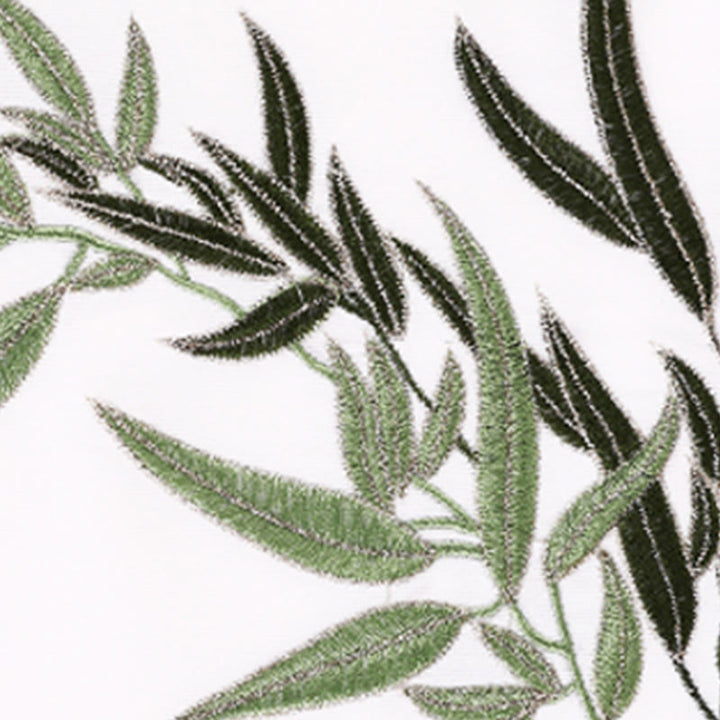 Conjunto de 2 piezas de ropa unisex de algodón con diseño de Buddha Stones bordada con hojas de bambú verde otoñal y botón de rana para meditación de tai chi, qigong y práctica zen - image 6