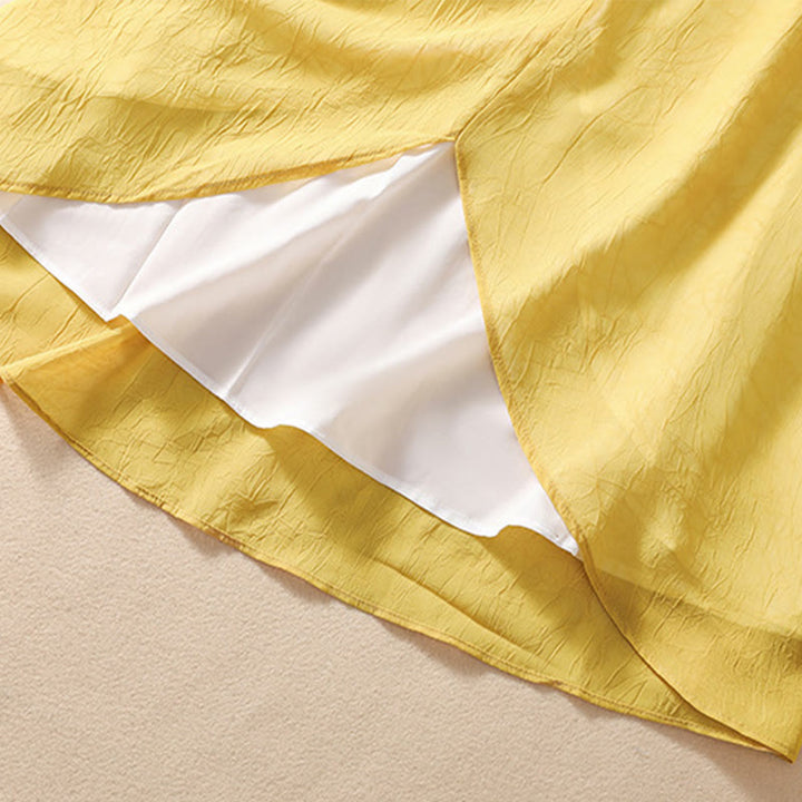 Vestido camisero con botones de rana y bordado de flores para mujer de Buddha Stones, pantalones de pierna ancha - image 10