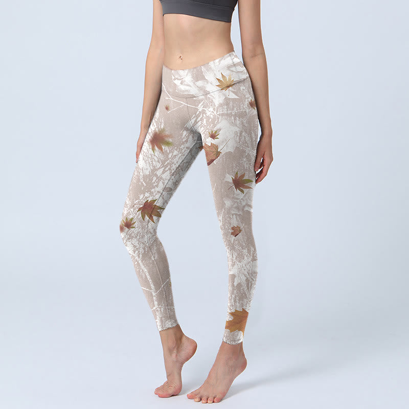 Leggings de yoga para mujer con estampado de Buddha Stones - Trigo - US18，UK/AU22，EU50 (4XL) - image 1