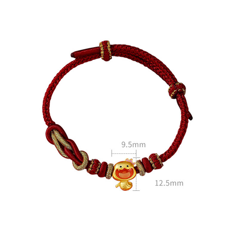 Pulsera de plata de ley 925 con hilo rojo y Buddha Stones , año de la serpiente, corona bonita y fuerza de serpiente