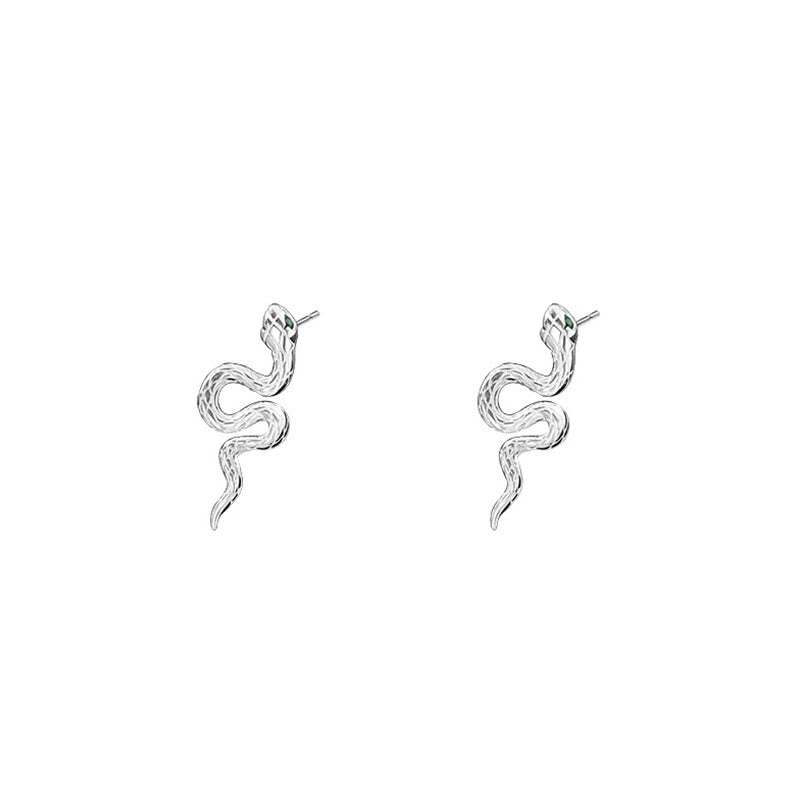 Juego de collar, colgante y pendientes con Buddha Stones en plata de ley 925 y el año de la serpiente