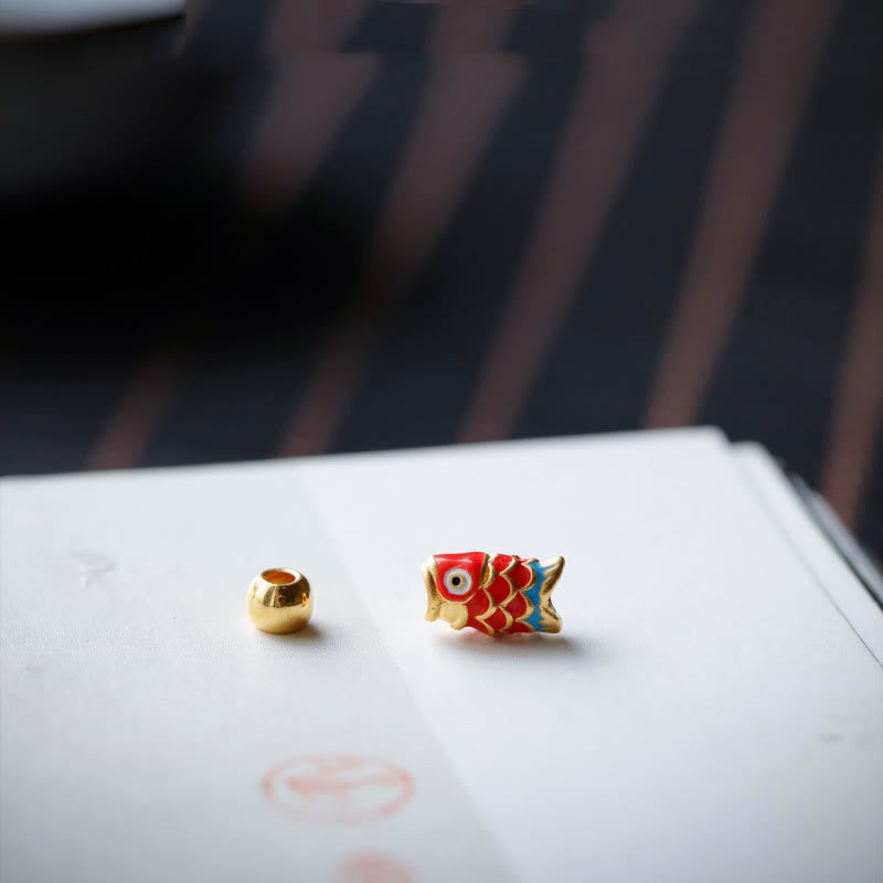 Pulsera positiva con Buddha Stones , lazurita, lapislázuli y pez koi - image 5