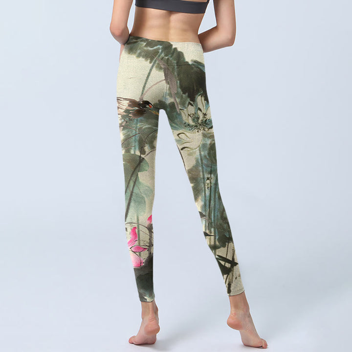 Leggings de yoga para mujer con estampado de Buddha Stones - image 6