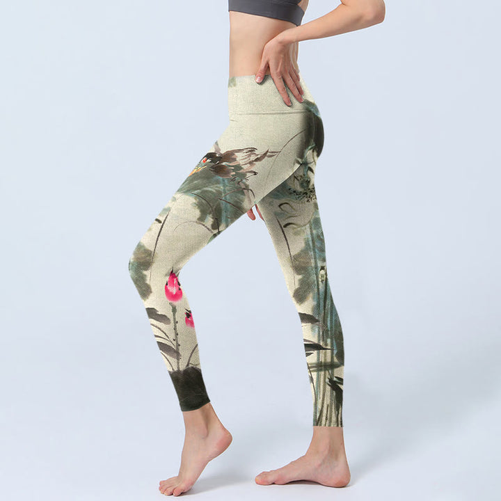 Leggings de yoga para mujer con estampado de Buddha Stones - image 3