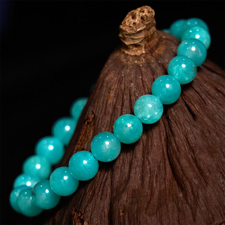 Pulsera de equilibrio positivo de amazonita con Buddha Stones