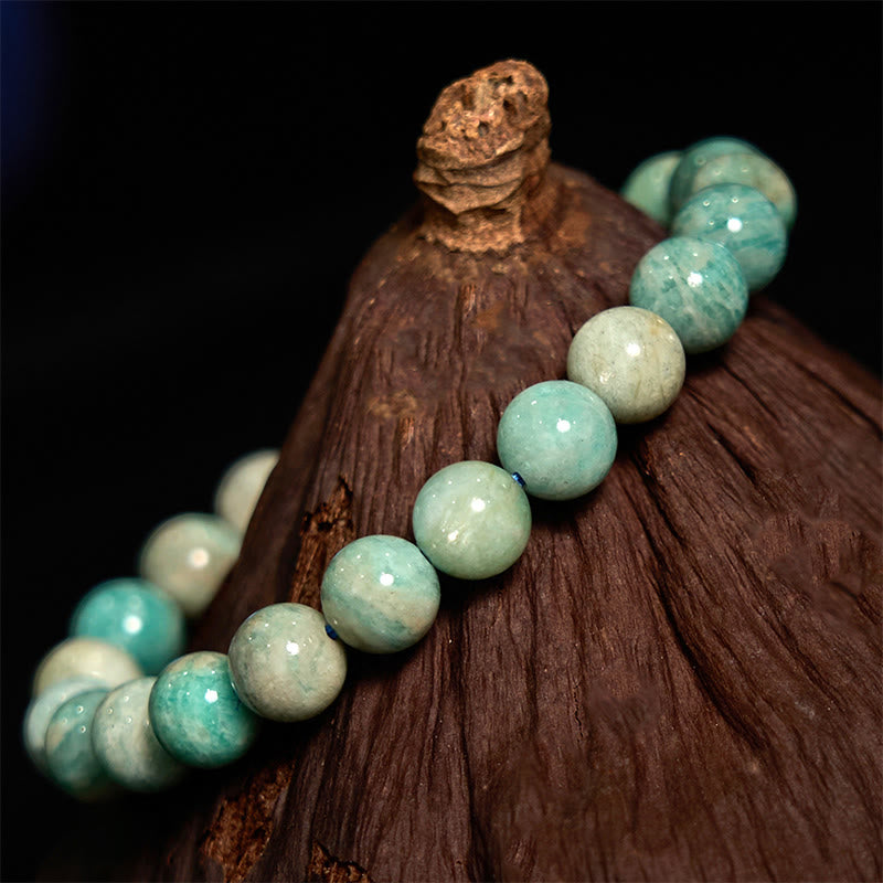 Pulsera de equilibrio positivo de amazonita con Buddha Stones