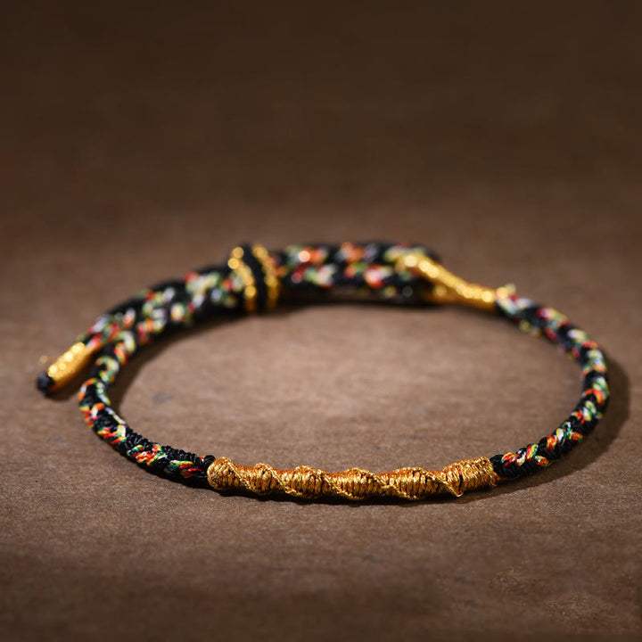 Pulsera trenzada de cuerda con Buddha Stones hechas a mano con el zodíaco chino y la suerte y la fuerza del Buda natal