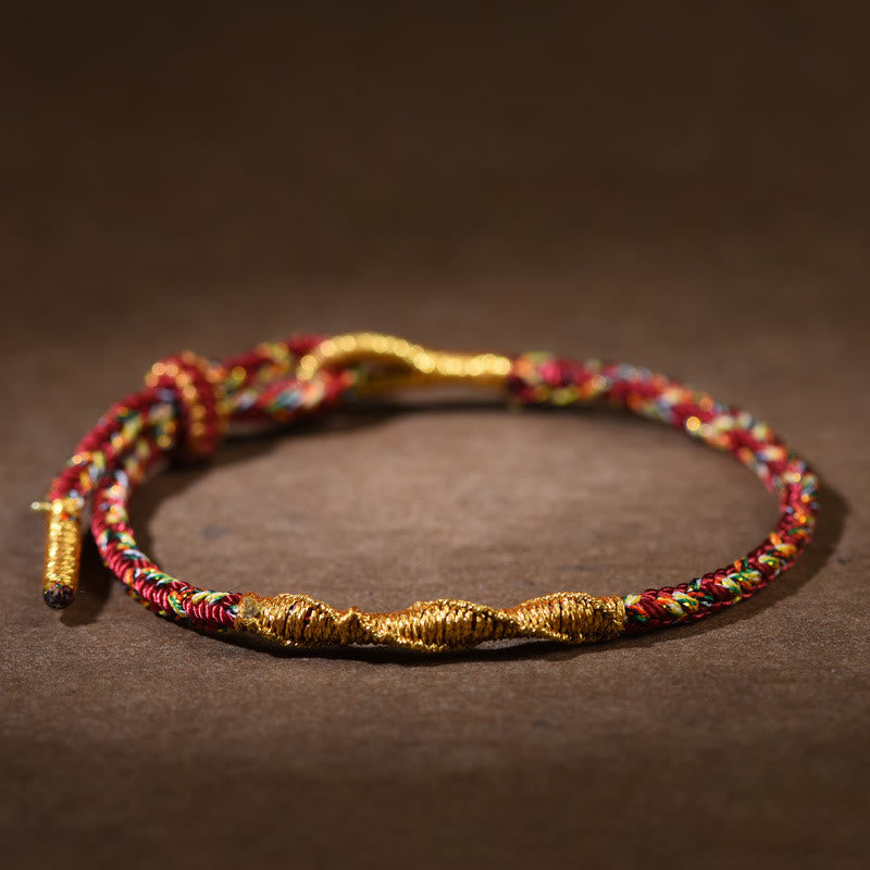 Pulsera trenzada de cuerda con Buddha Stones hechas a mano con el zodíaco chino y la suerte y la fuerza del Buda natal