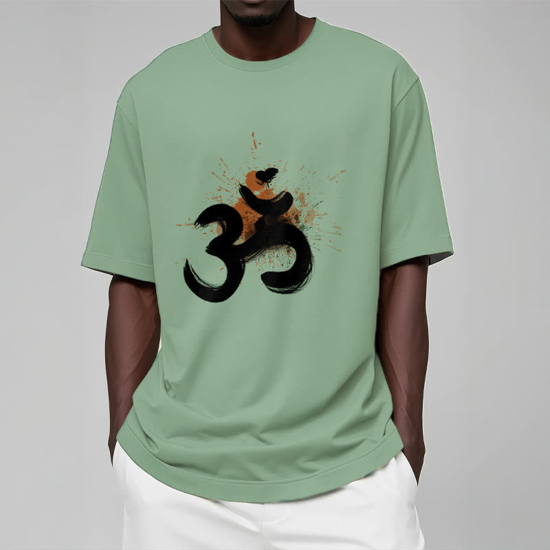 Camiseta de algodón con diseño sánscrito OM de Buddha Stones - image 19